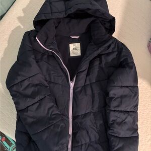 GAP Kids Blue Hooded Puffer Jacket